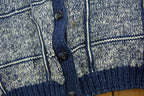 Vintage 1990s Ruff Hewn Patchwork Knitted Cardigan Sweater