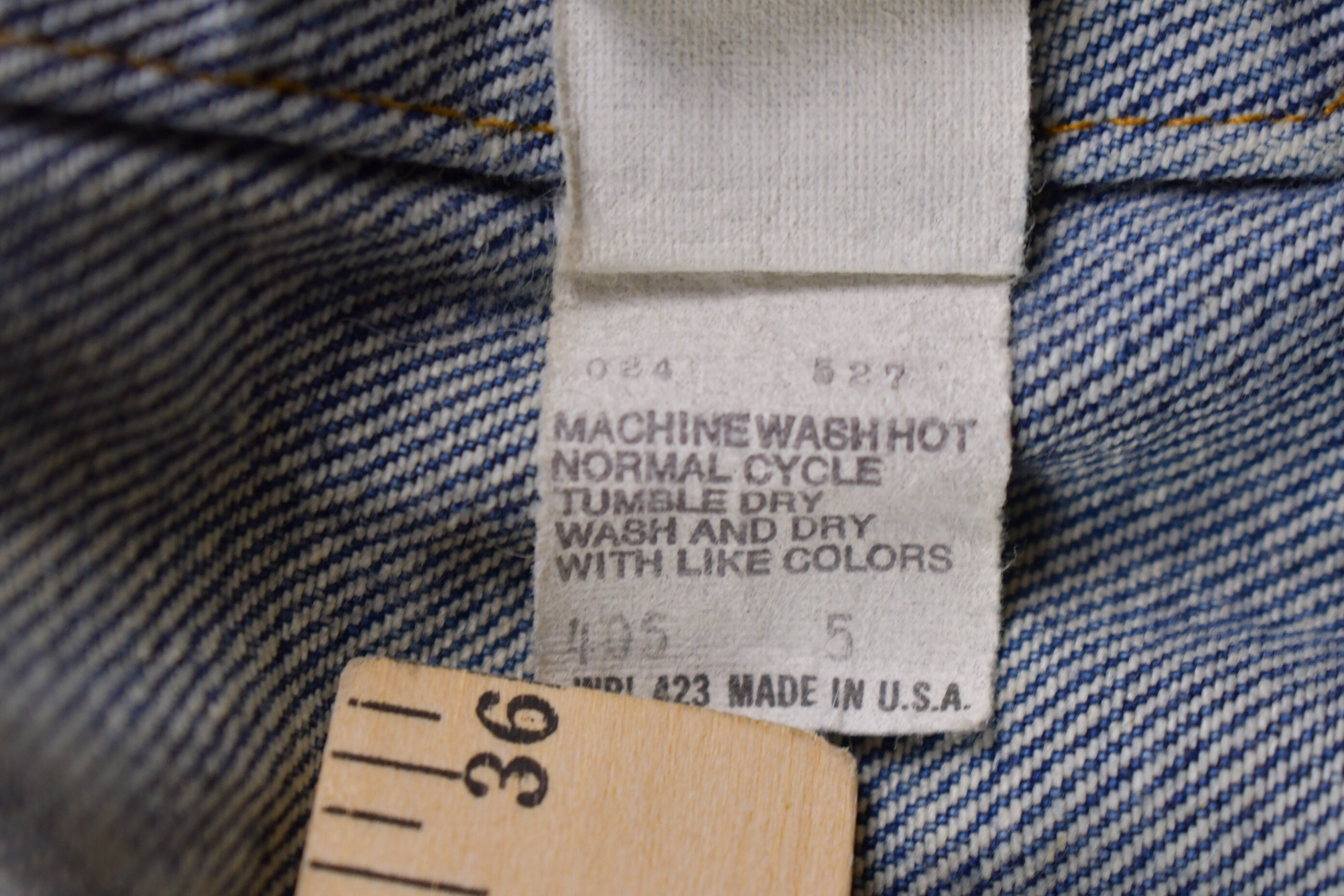 Vintage 1990s Levis Red Tab Button Up Jean Jacket