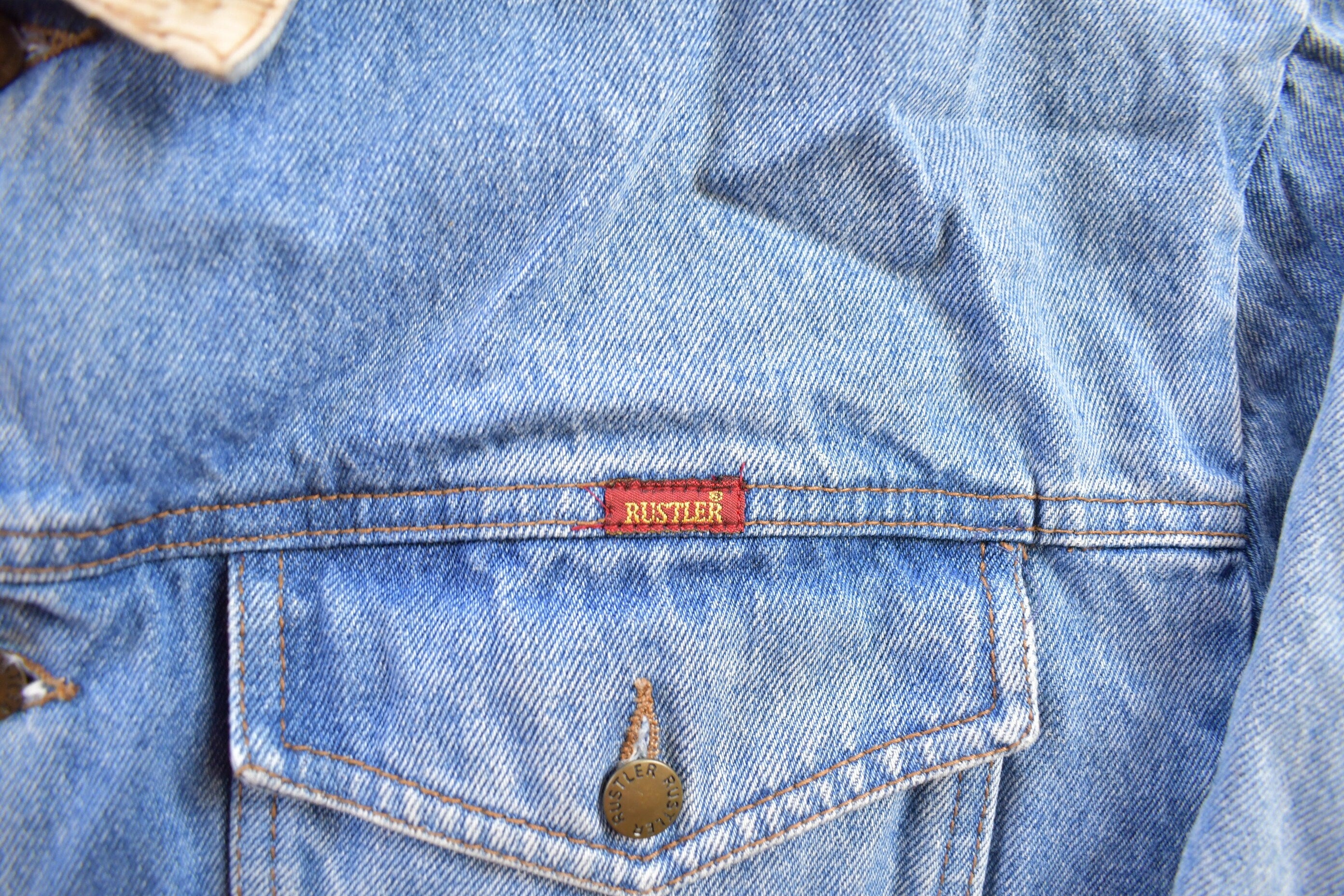 Vintage 1980s Rustler Denim Jean Jacket