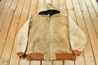 Vintage 1990s Carhartt Distressed Hooded Jacket Men's 2XL