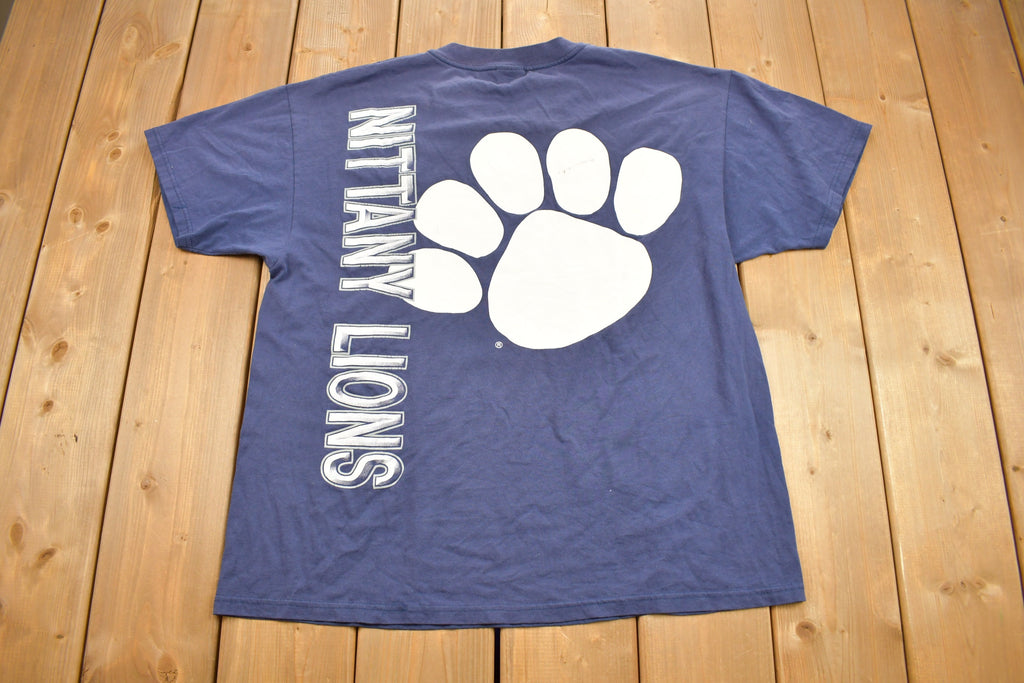 Vintage 1990s Penn State University Collegiate T-Shirt / NCAA Tee / Americana / Sportswear / Nittany Lions