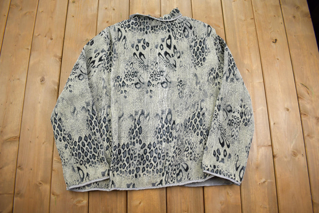 Vintage 1980s Karen Hart Textured Light Jacket- XL