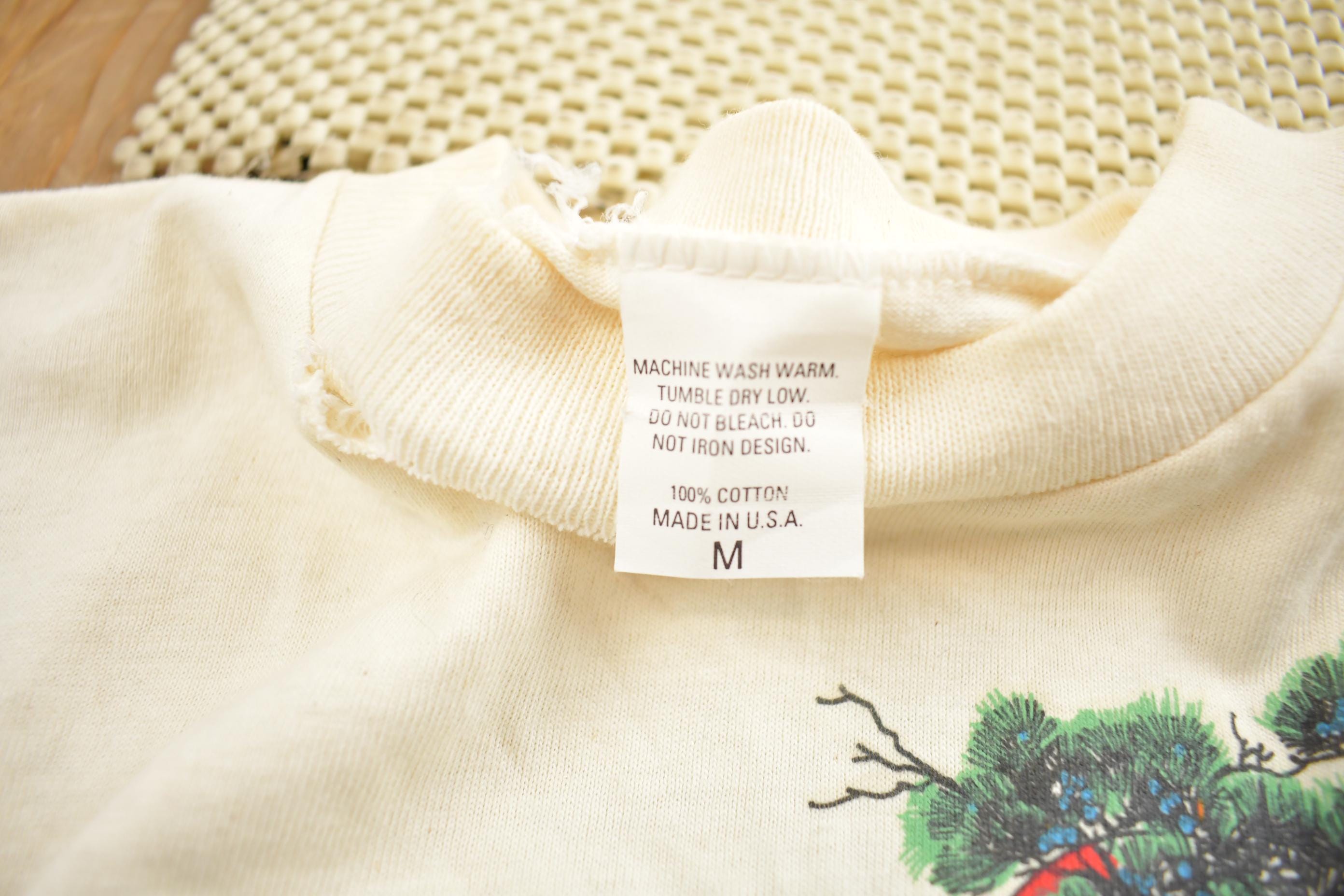 Vintage 1990s Majestic Tiger Sunset Baby T Shirt Made In USA