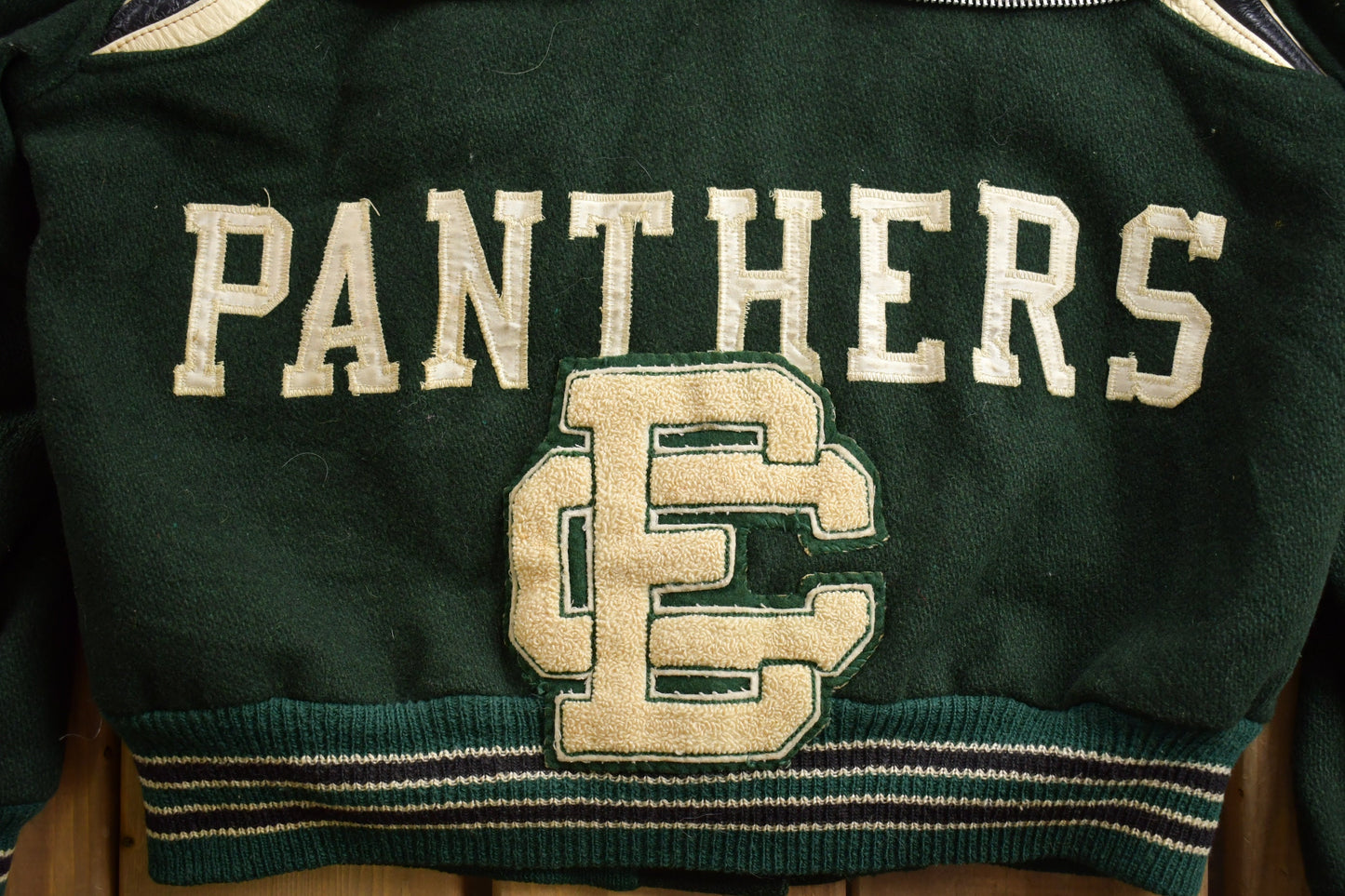 Vintage 1960s Delong Elyria Catholic Varsity Jacket / Embroidered / Streetwear / Panthers / Sportswear / Streetwear / Made in USA / 60s