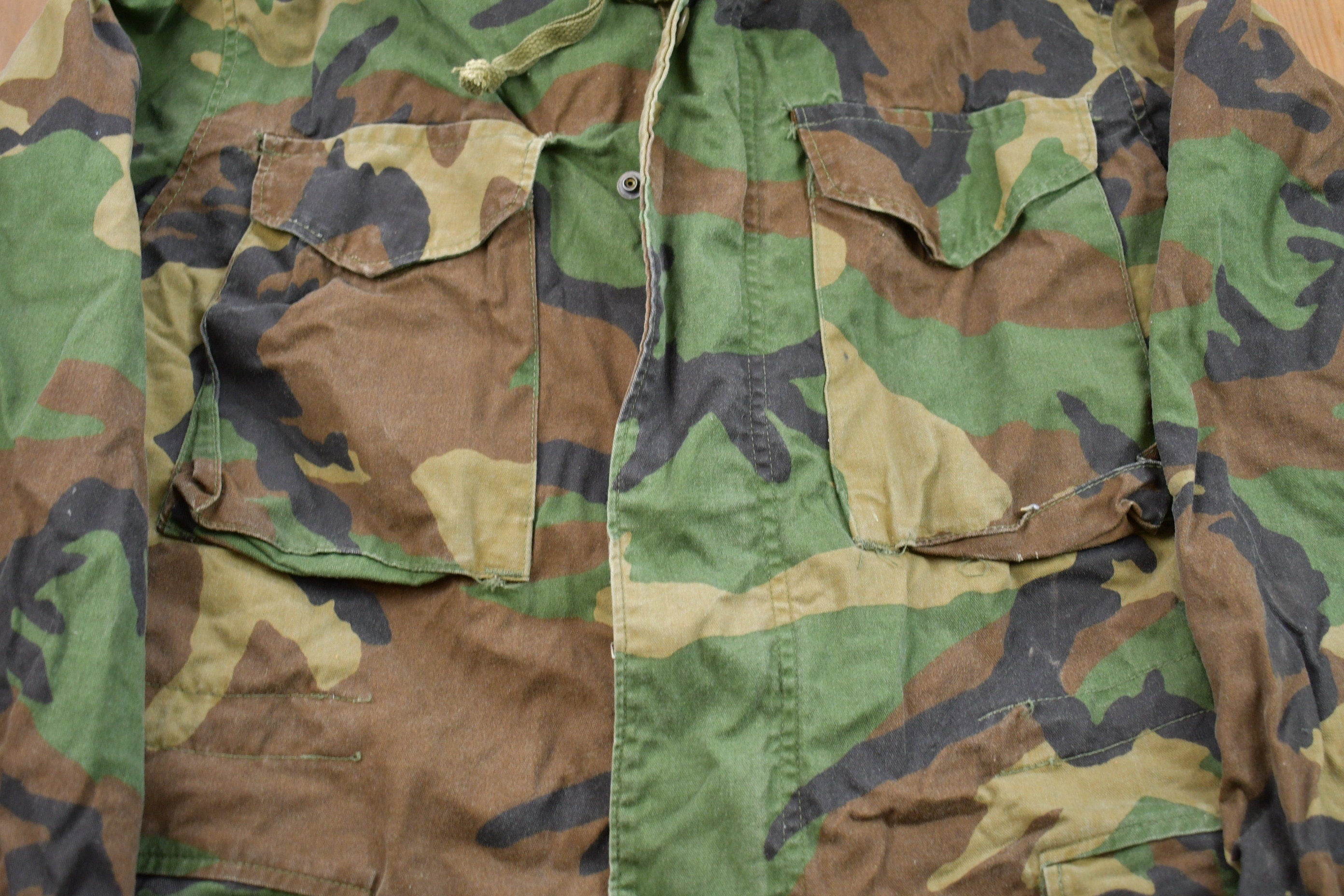 Vintage 2000 Military Camo Field Jacket