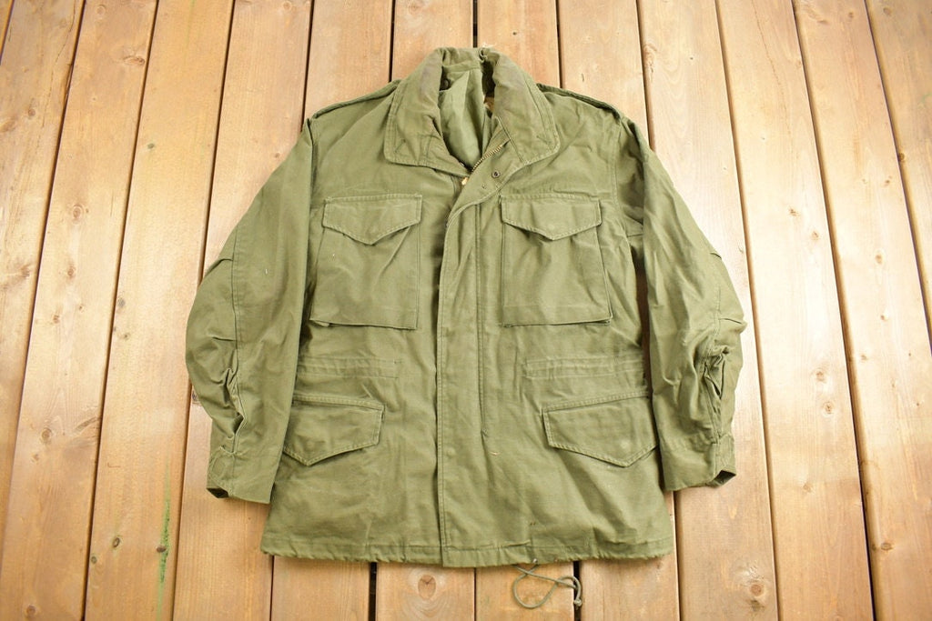 Vintage 1967 Military Army Sateen Field Jacket