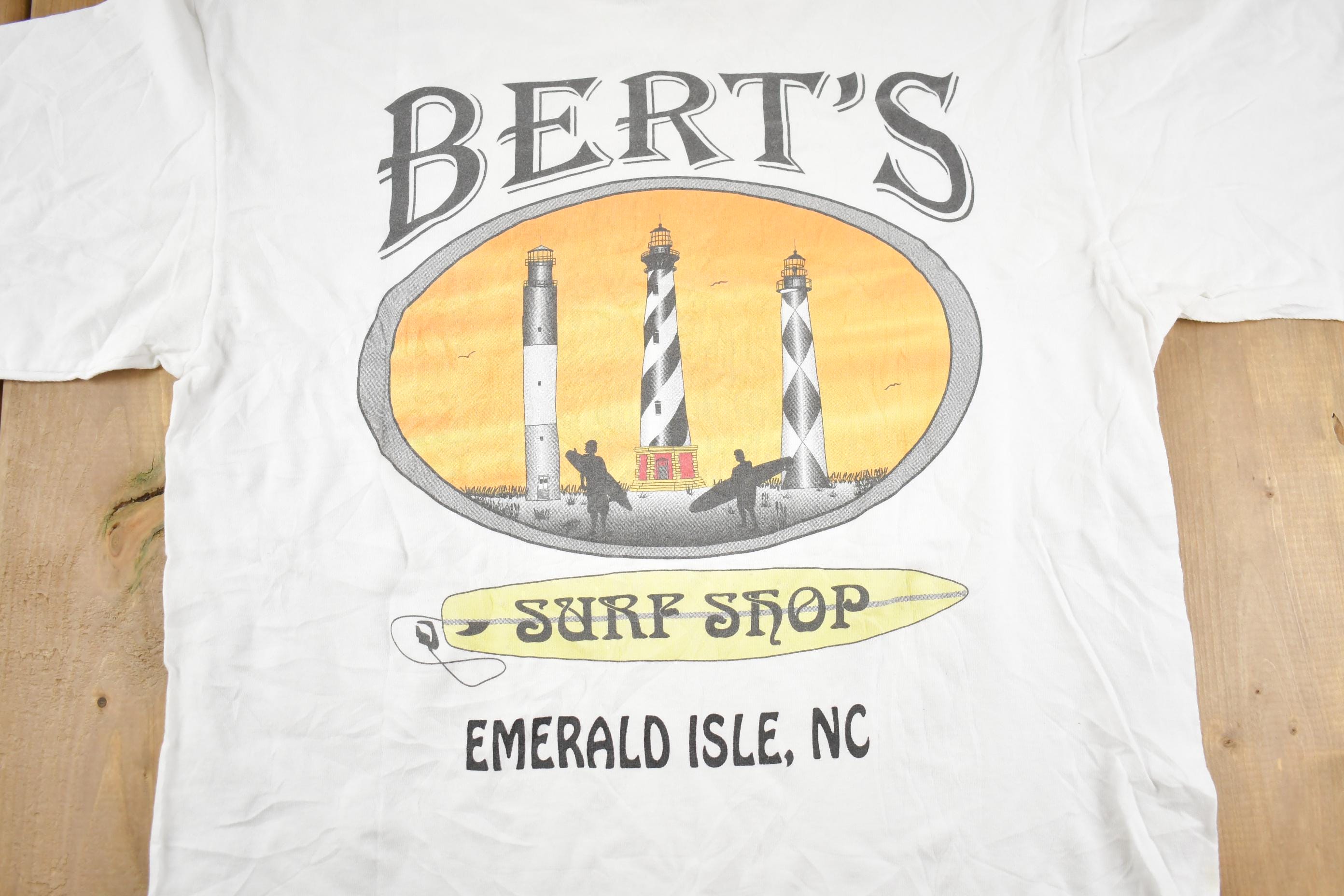 Vintage 1990s Bert's Surf Shop Graphic T-Shirt