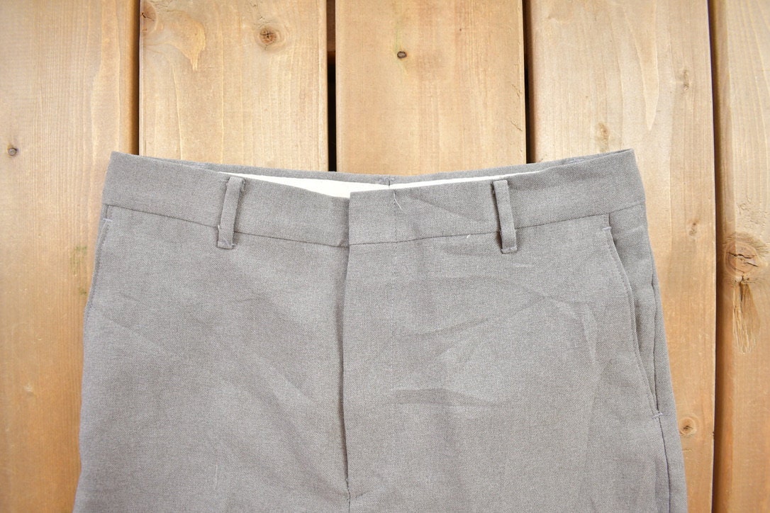 Vintage 1980s Reed St. James Grey Trousers Size