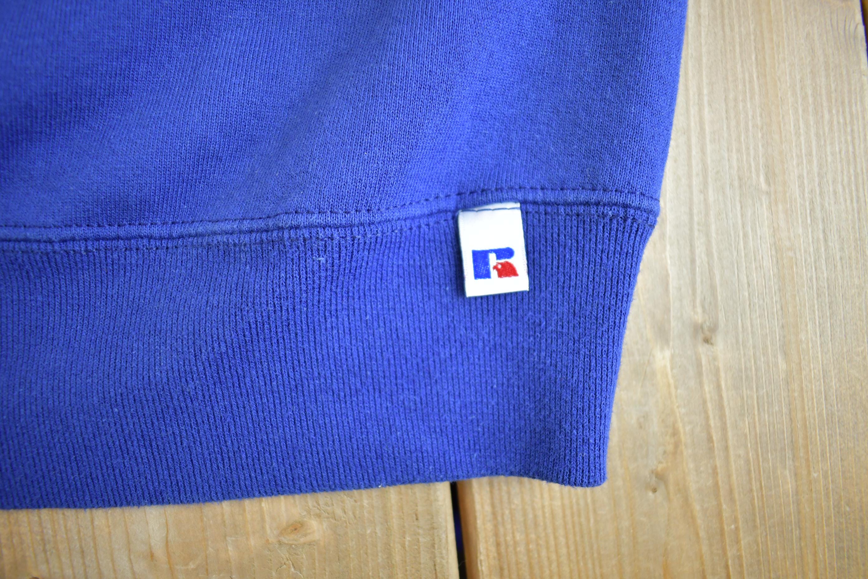 Vintage 1990s Russel Blank Crewneck Sweatshirt Made In USA - Large