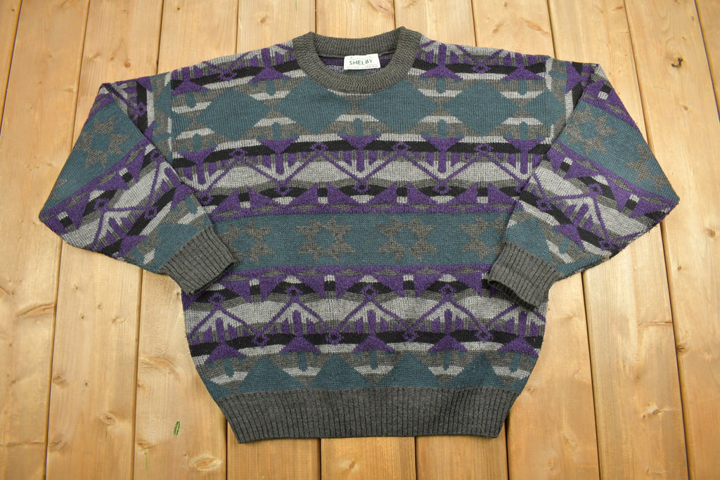 Vintage 1990s Shelby Stripe Knitted Sweater