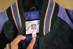 Vintage 2000s Minnesota Vikings Leather Letterman Jacket Mens Medium