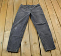 Vintage 1990s Levi's 505 Red Tab Black Jeans Size 35 x 32