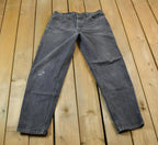 Vintage 1990s Levi's 505 Red Tab Black Jeans Size 35 x 32