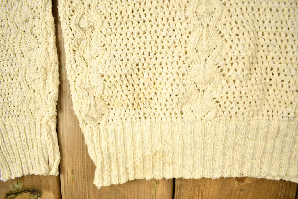 Vintage 1980s British Vogue Knitted V-Neck Sweater