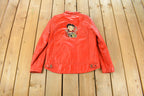 Vintage 1990s Betty Boop Leather Motorcycle Jacket Women's S