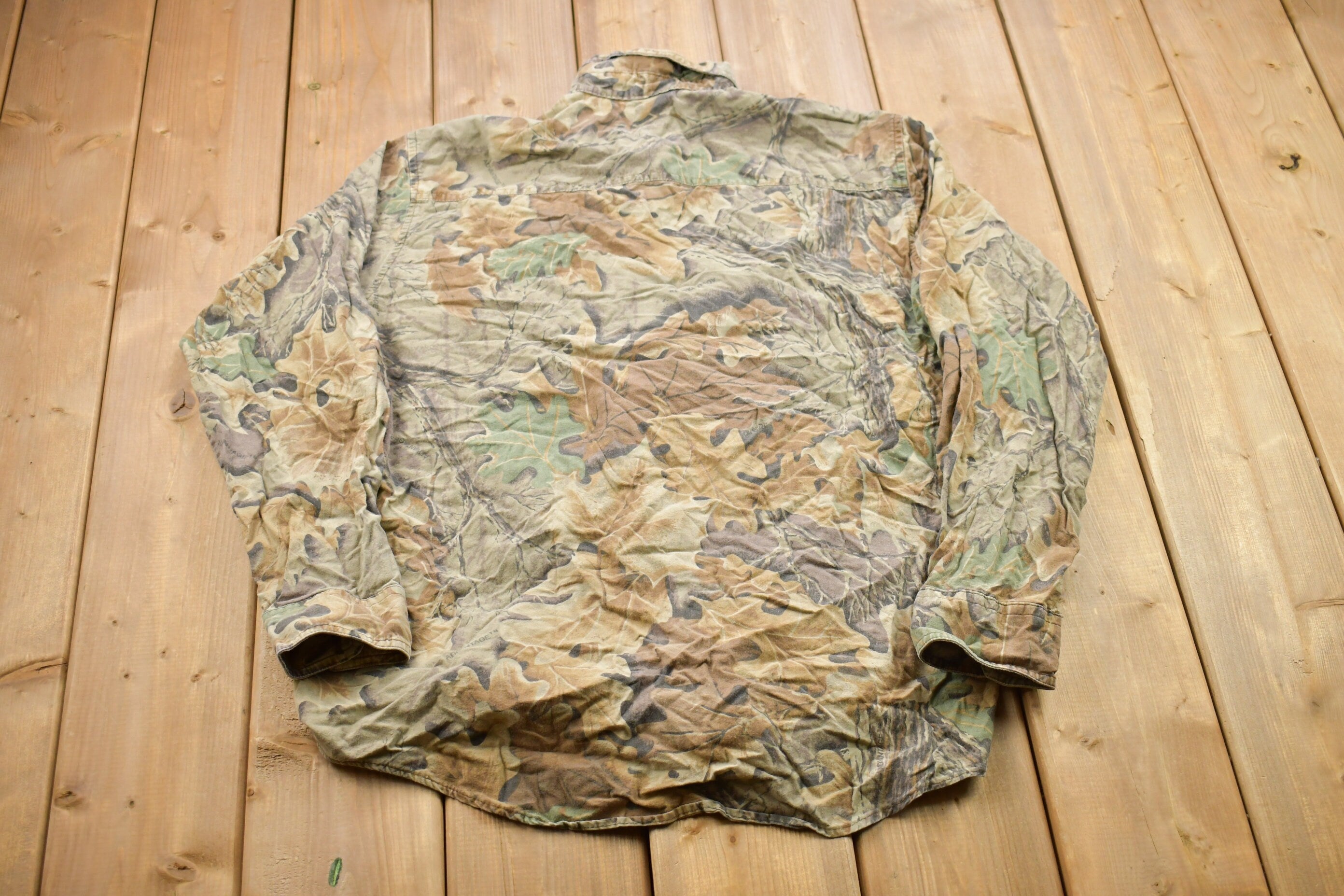 Vintage 1990s Spartan Hunting Camo Button Up