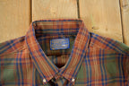 Vintage 1970s Pendleton Wool Flannel Button Up Shirt Men's XL