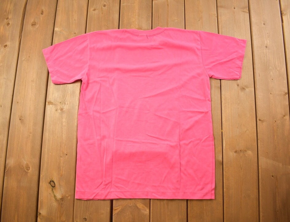 Vintage 1970s Deadstock Unique Blank Pink T Shirt