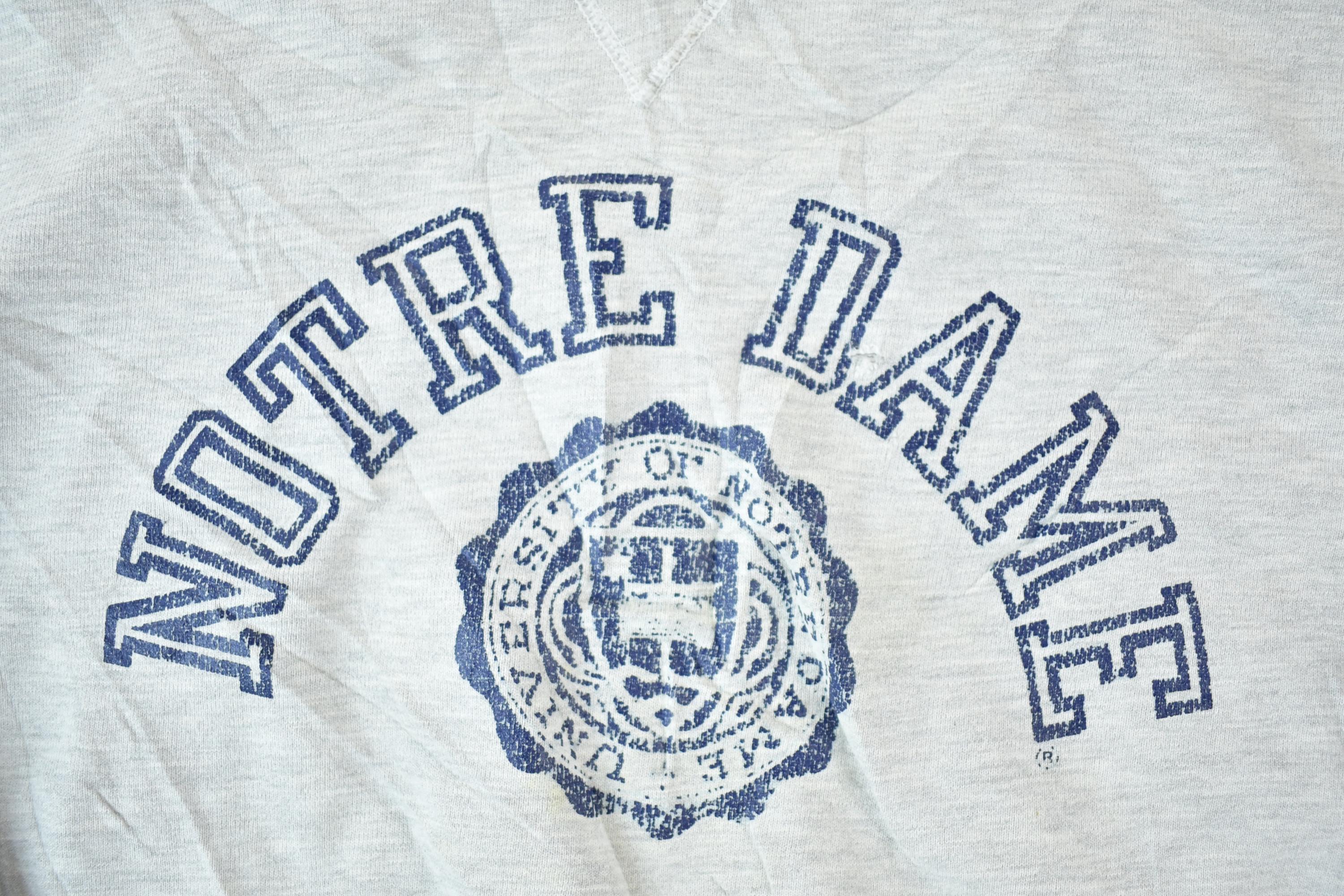 Vintage 1990s Champion Notre Dame University Collegiate Crew Neck