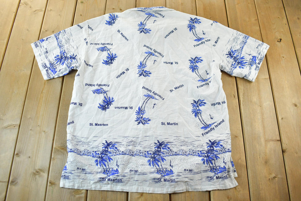 Vintage 1990s St. Maarten Button Up Shirt