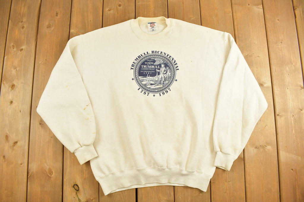Vintage 1990s Trumbull Connecticut Crewneck Sweatshirt