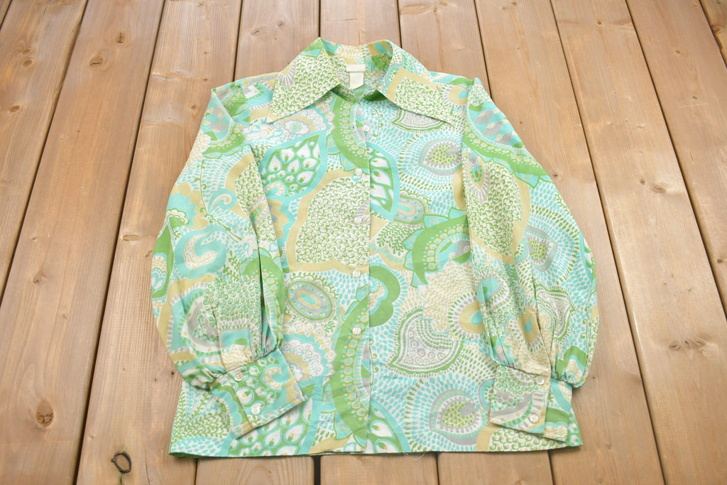 Vintage 1980s Queen's Way to Fashion Button Up Shirt