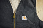 Vintage 1990s Carhartt Sherpa Lined Jacket Vest Mens XL