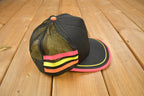 Vintage 1980s Black & Pink Blank Trucker Hat
