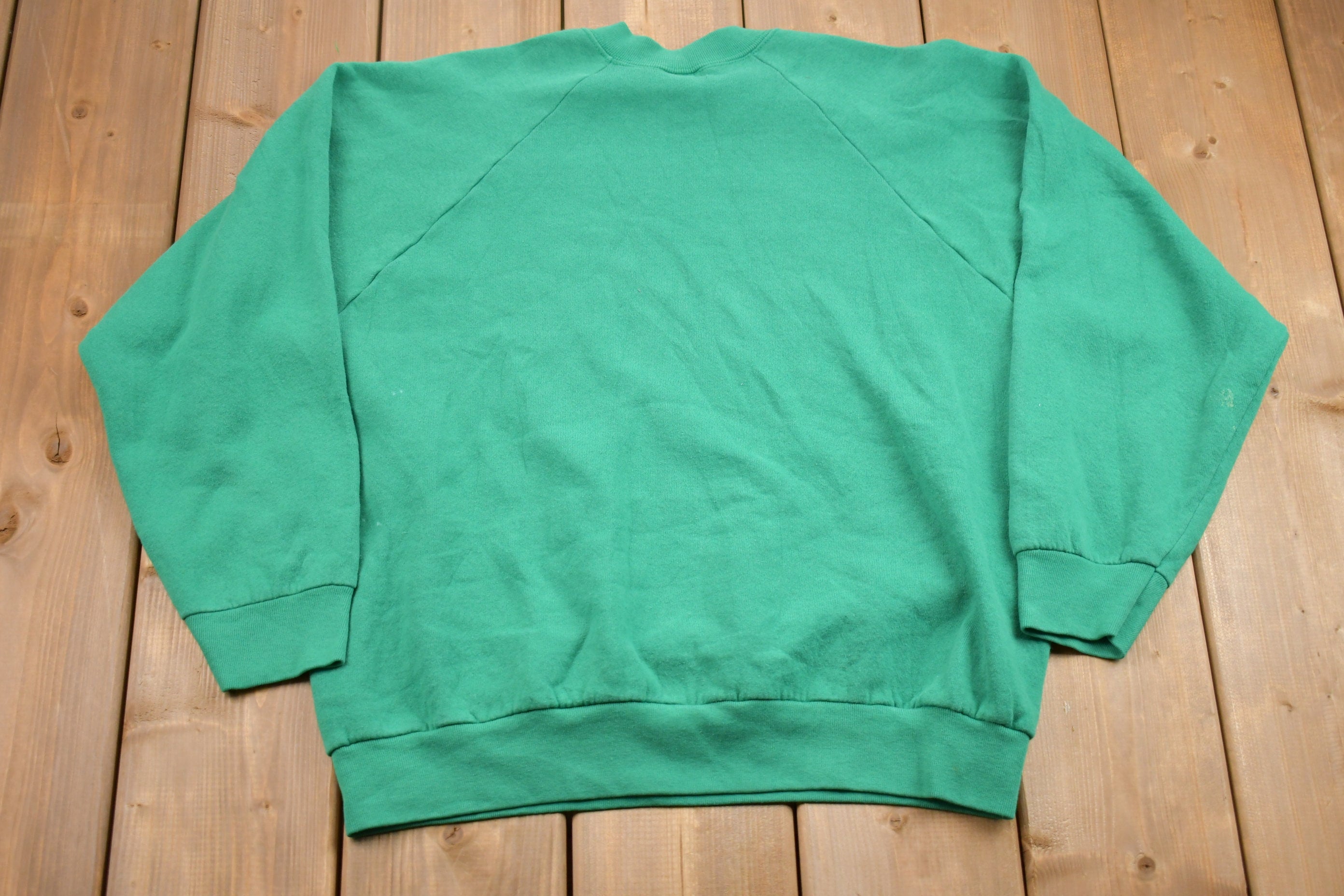 Vintage 1980s Raglan Sleeve Made In USA Crewneck Sweatshirt
