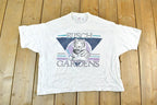 Vintage 1990s Busch Gardens White Tiger Single Stitch Cropped T-Shirt