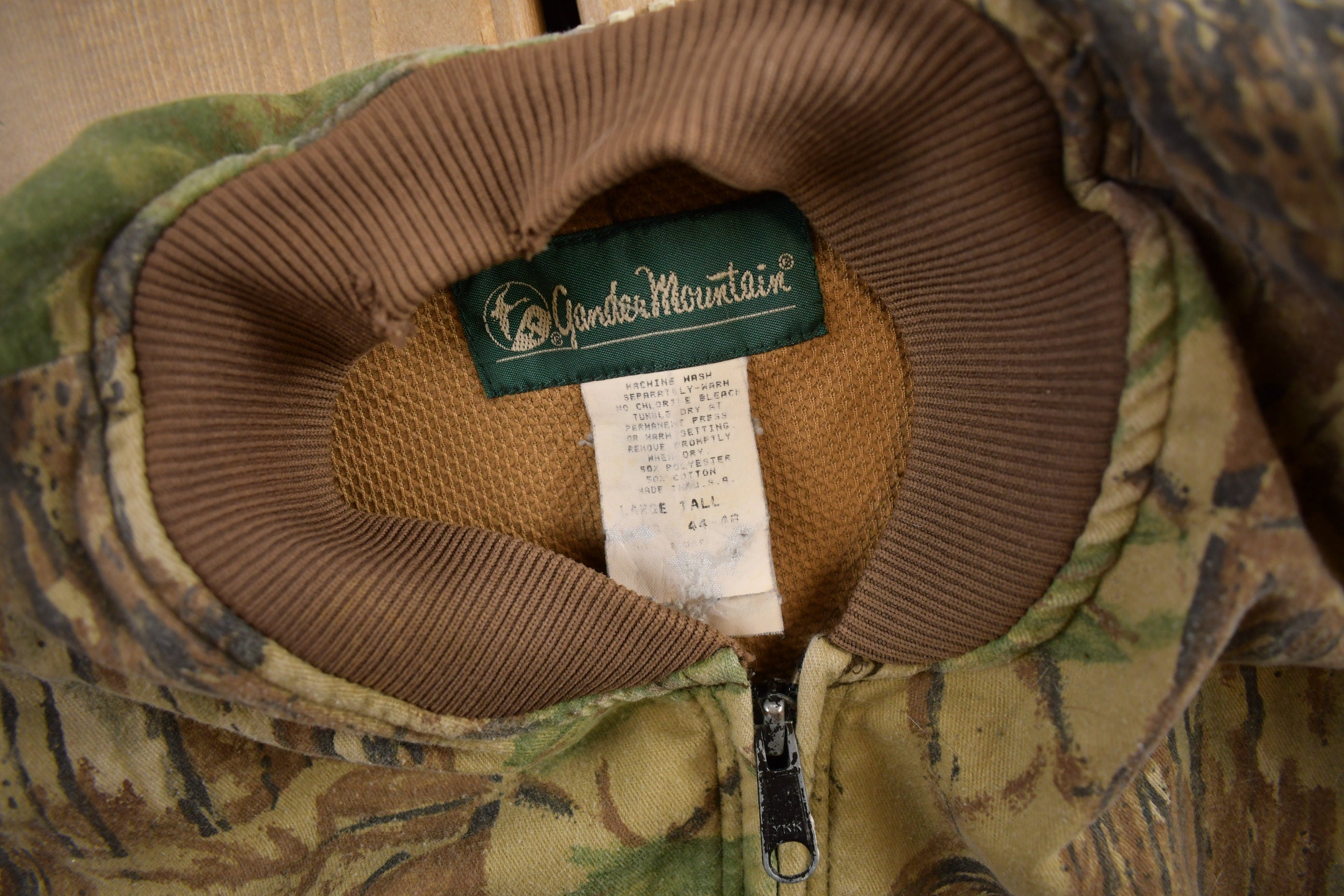 Vintage 1990s Gander Mountain Camo Bomber Jacket