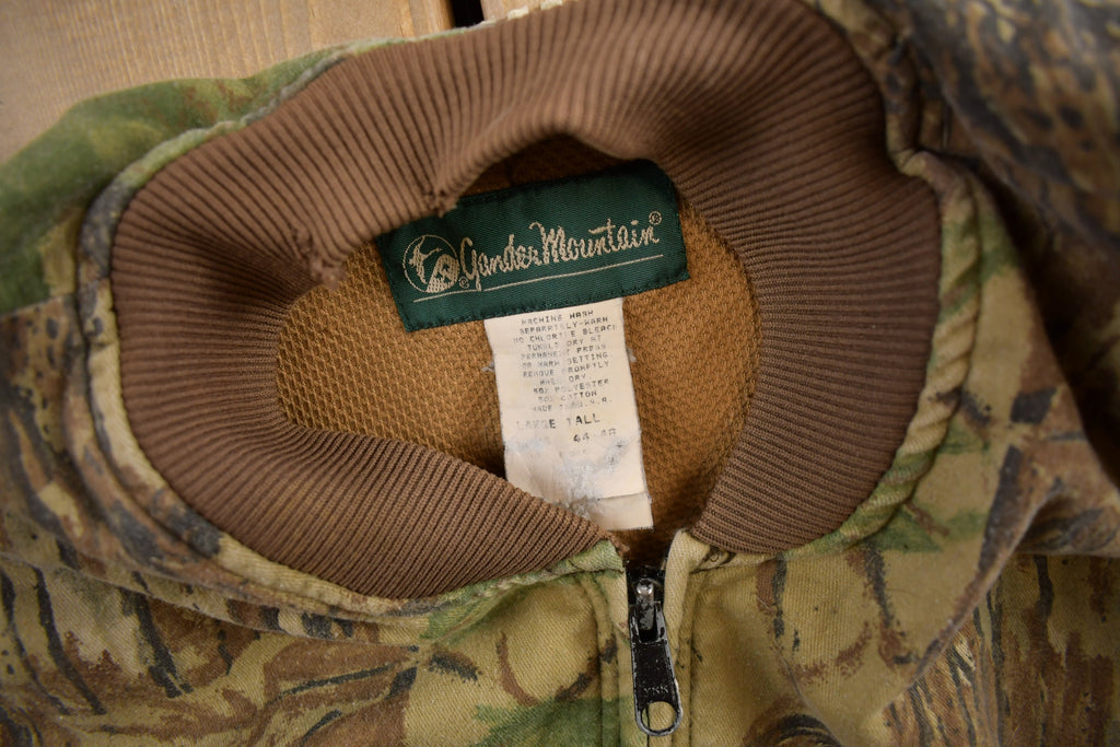Vintage 1990s Gander Mountain Camo Bomber Jacket