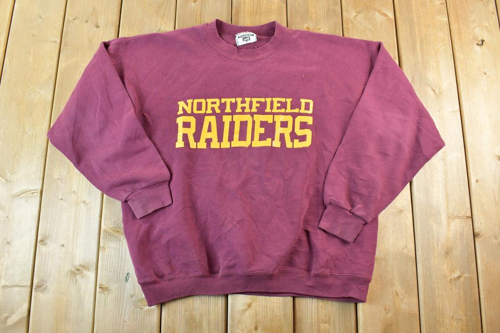 Vintage 1990s Northfield Raiders University Collegiate Heavyweight Crewneck Sweater