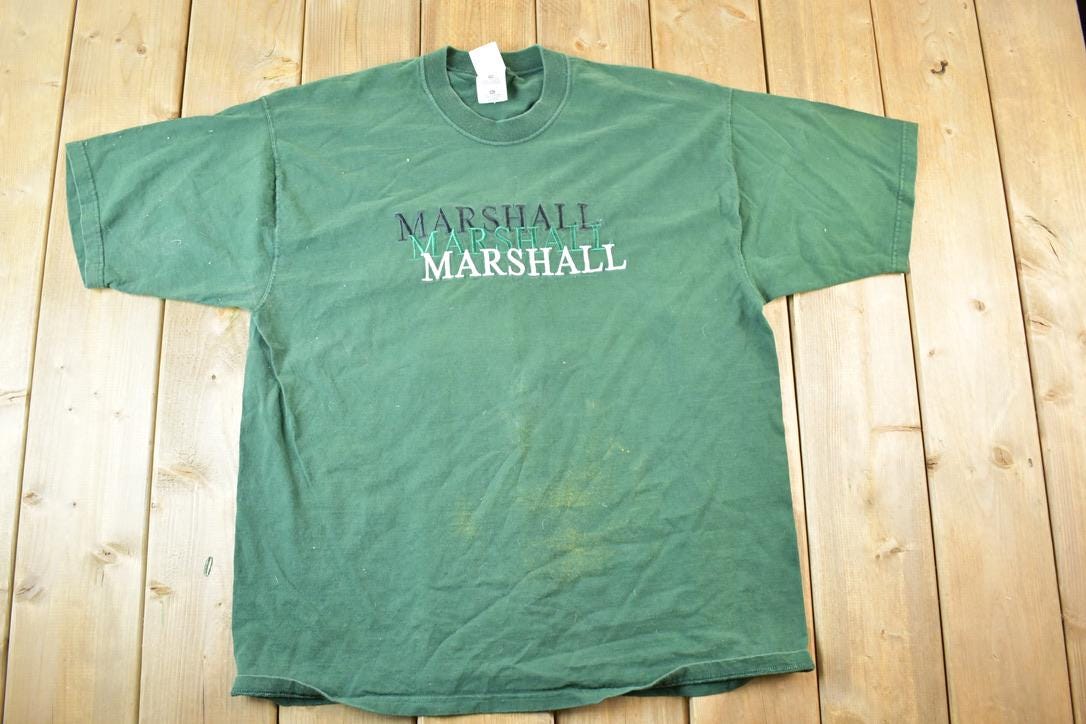 Vintage 1990s Marshall Souvenir Embroidered T-Shirt Men's XL