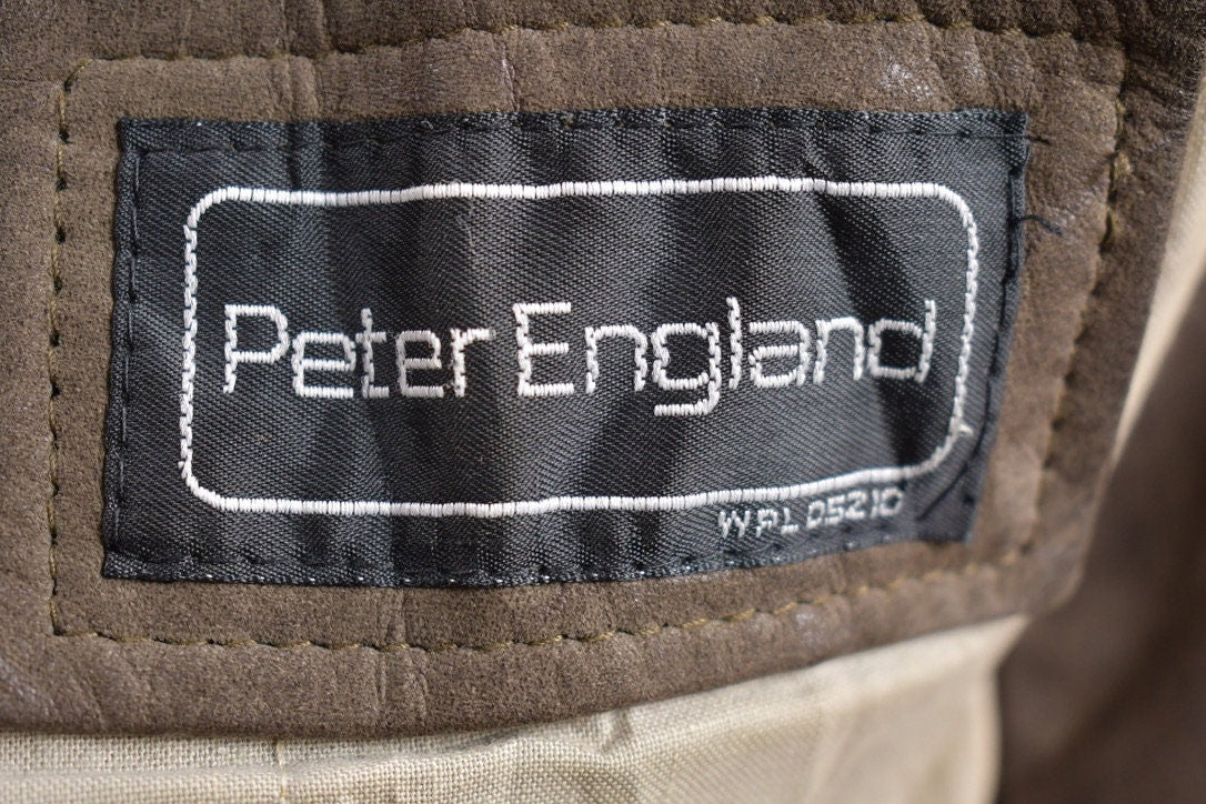 Vintage 1980s Peter England Leather Jacket