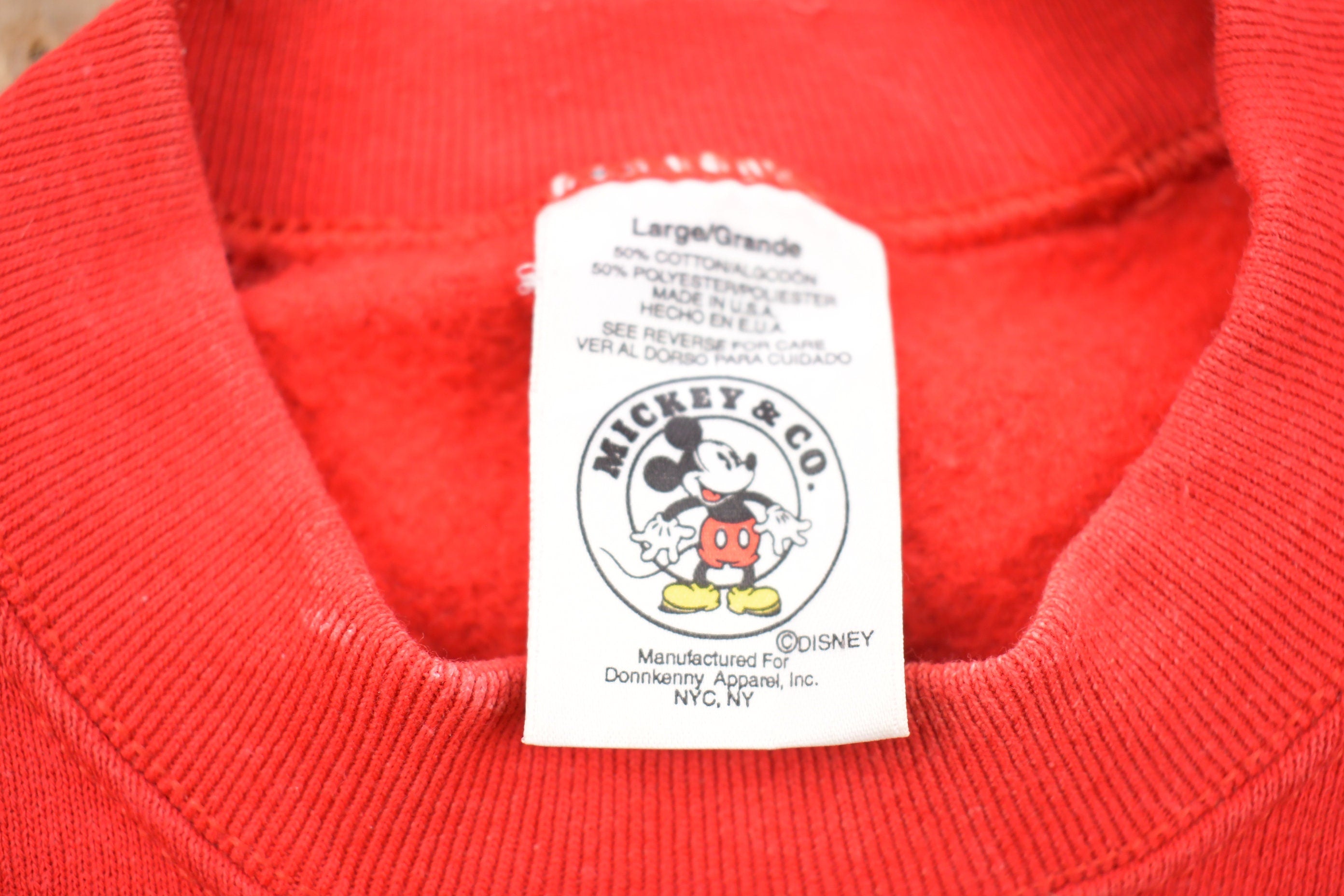 Vintage 1990s Mickey Mouse Disney Crewneck