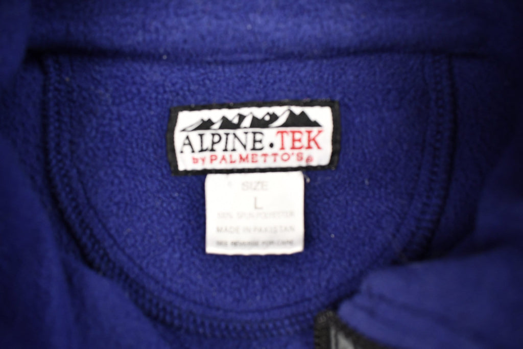 Vintage 1990s Alpine Tek Full Zip Cinch Fleece Sweater