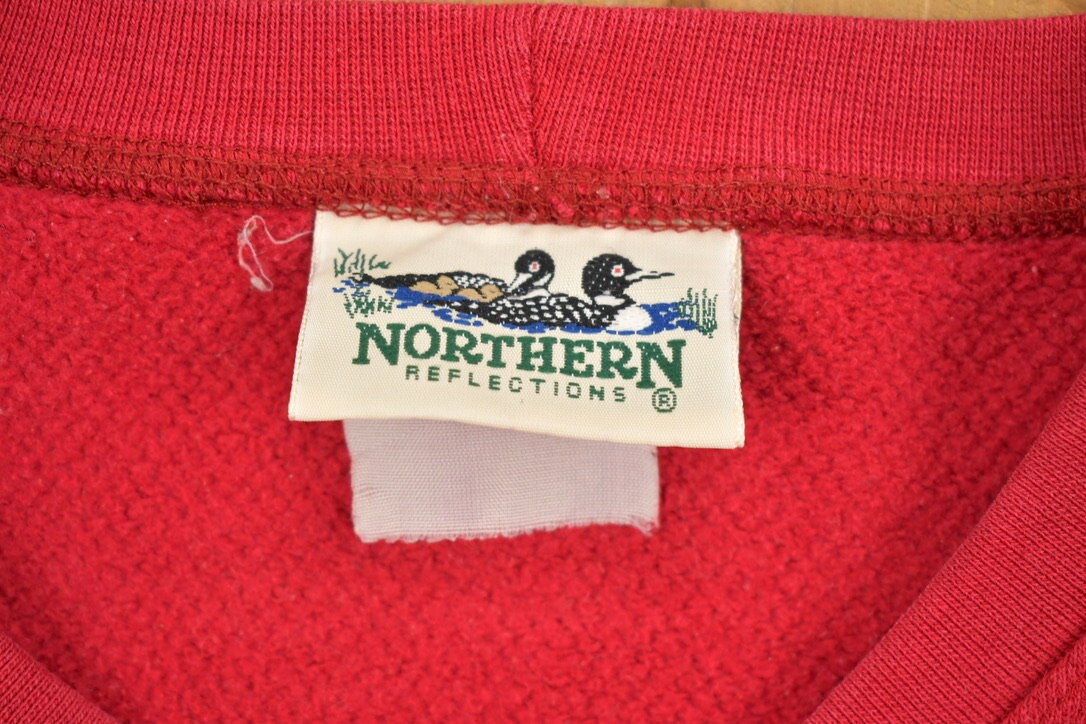 Vintage 1990s Northern Reflections Christmas Wreath Sweater