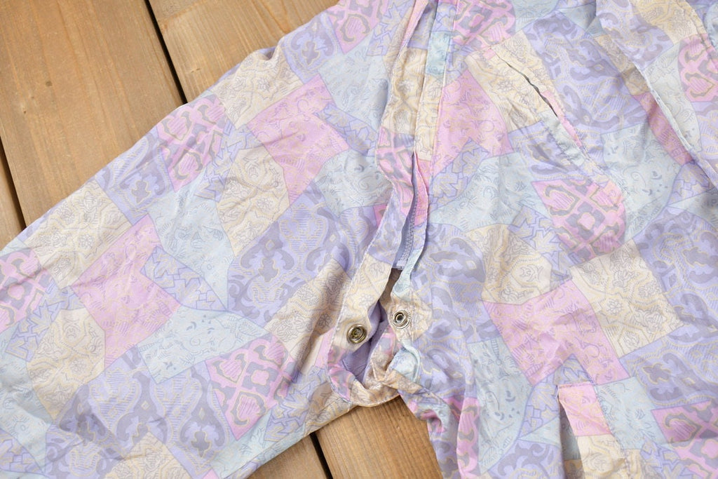 Vintage 1980s Great Cavalier Abstract Windbreaker Jacket