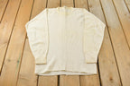 Vintage 1970s J.E. Morgan Long Johns Thermal Waffle Knit Long Sleeve Shirt Men's L-XL