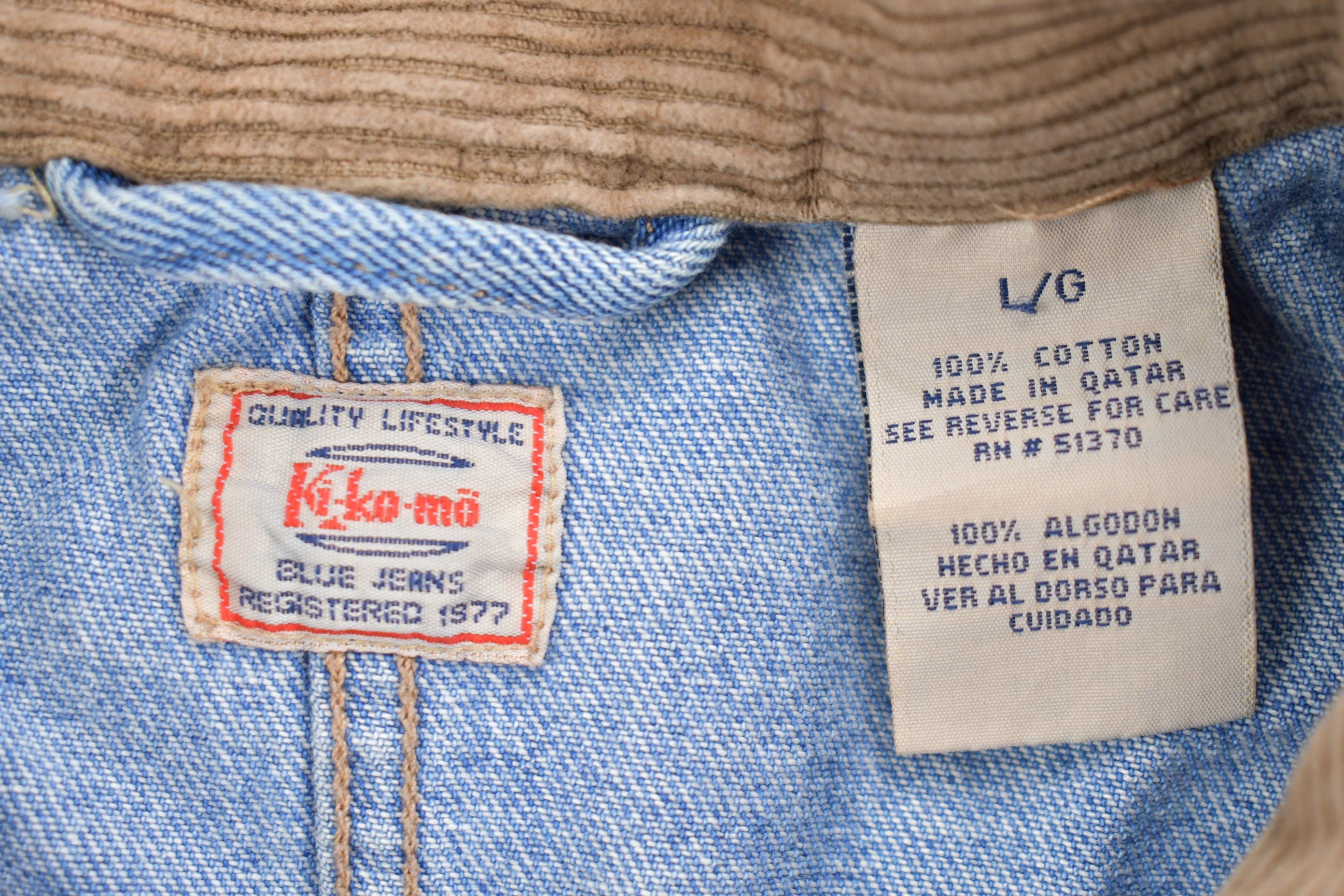 Vintage 1990s Cute Embroidered Denim Chore Jacket