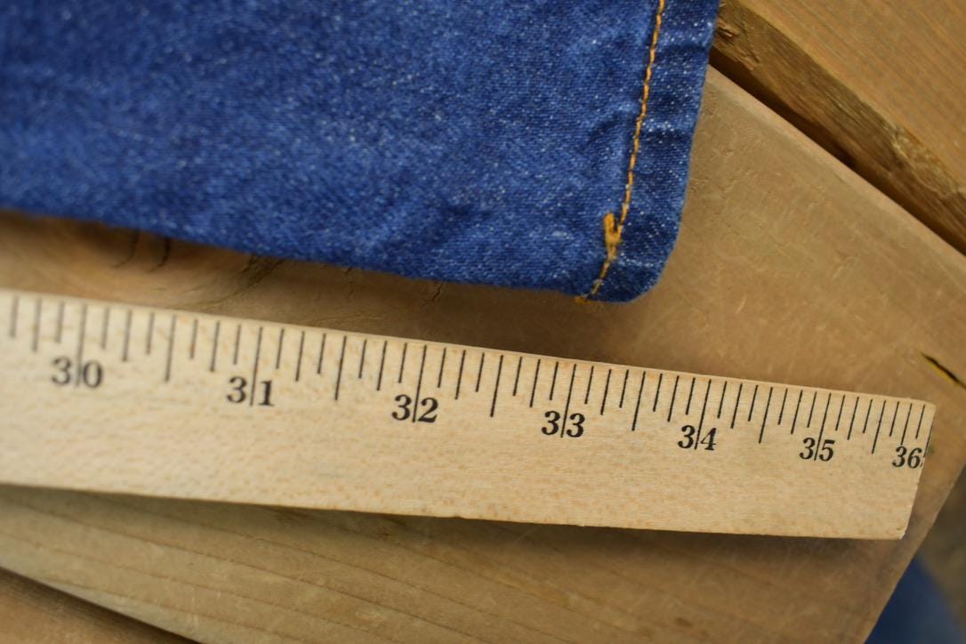 Vintage 1970s Levi's Bush Jeans Orange Tab 516 Denim Size 30 x 34