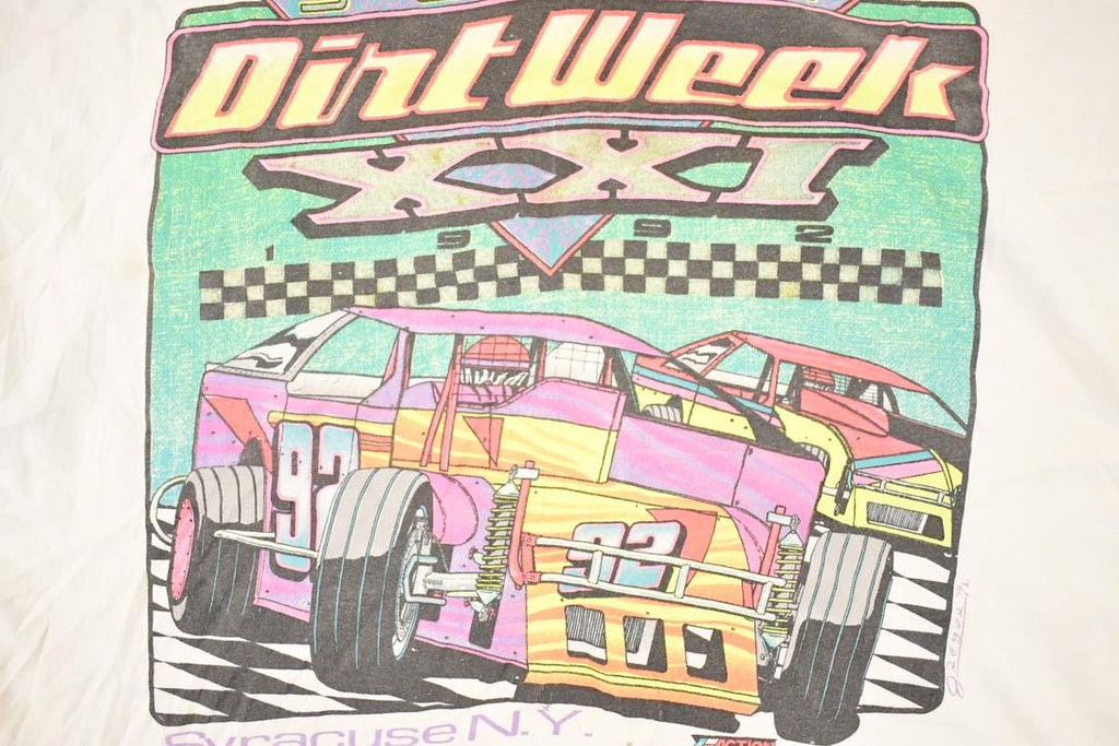 Vintage 1990s Dirt Week Souvenir Racing T-Shirt Men's L