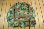 Vintage 1993 Army Woodland Camo Cold Weather Military Field Jacket Men's Large