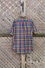 Vintage 1990s Plaid Flannel Button Up GAP T-Shirt