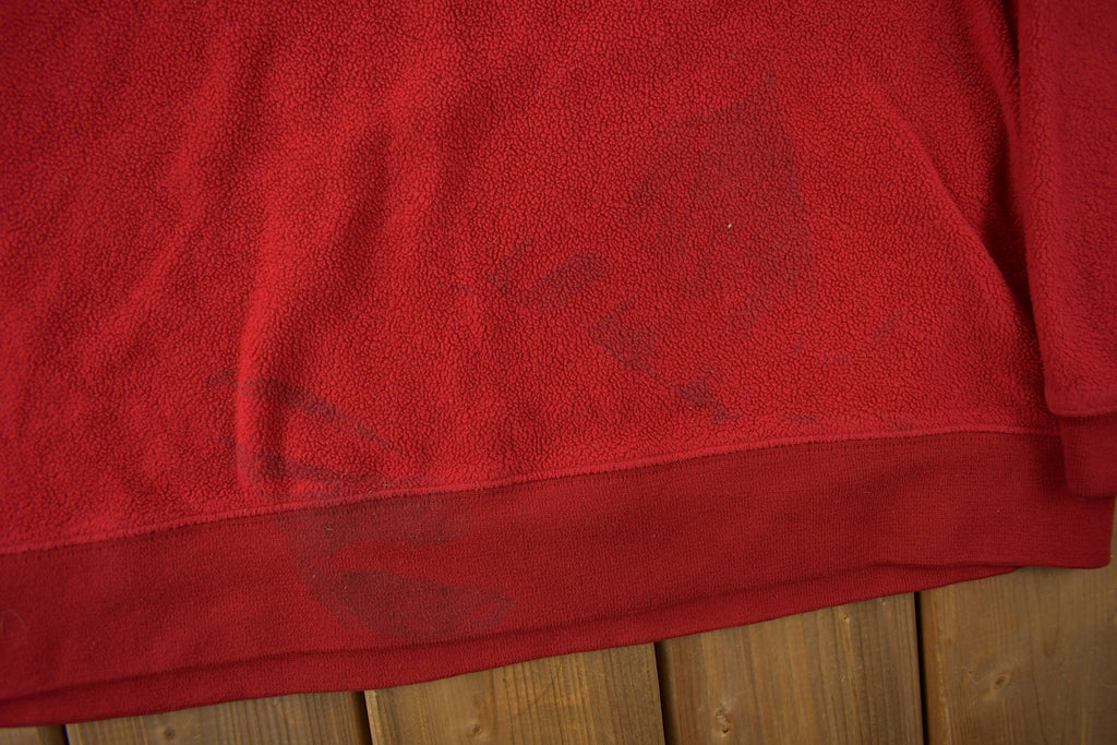 Vintage 1990s Mickey Mouse Embroidered Disney Fleece Crewneck
