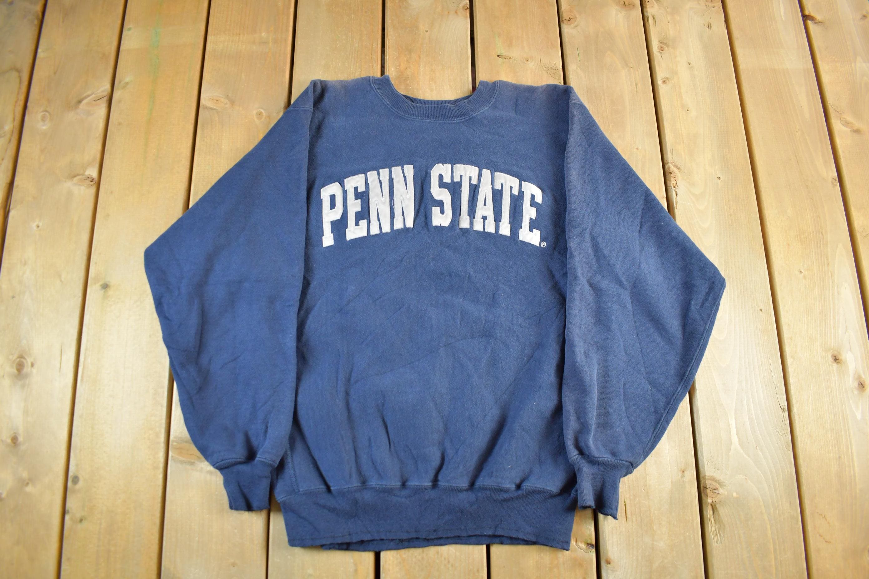 Vintage 1990s Penn State University Champion Reverse Weave Crewneck Sweatshirt Men's Large