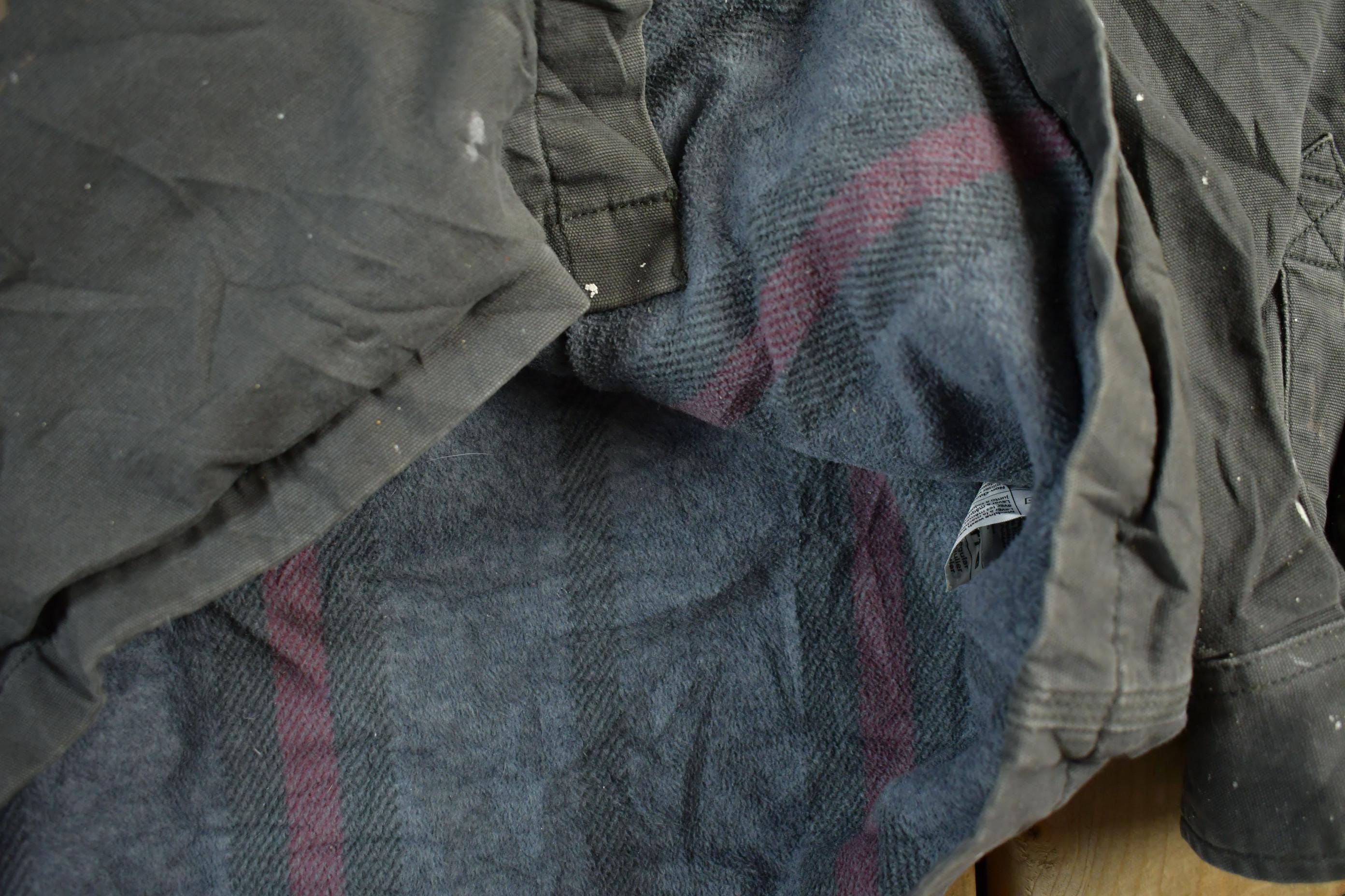 Vintage 1990s Carhartt Blanket Lined Shirt Jacket Men's Medium
