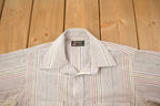 Vintage 1990s Ruddock Bros. Striped Button Up Shirt