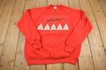 Vintage 1990s Cute Christmas Crewneck Sweater Made In USA